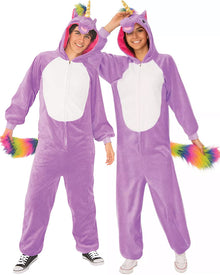 Unicorn Hooded Jumpsuit Adult Costume