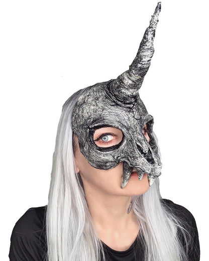 Unicorn Skull Half Mask