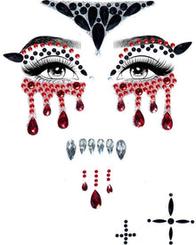 Vampire Adhesive Face Jewels For Halloween