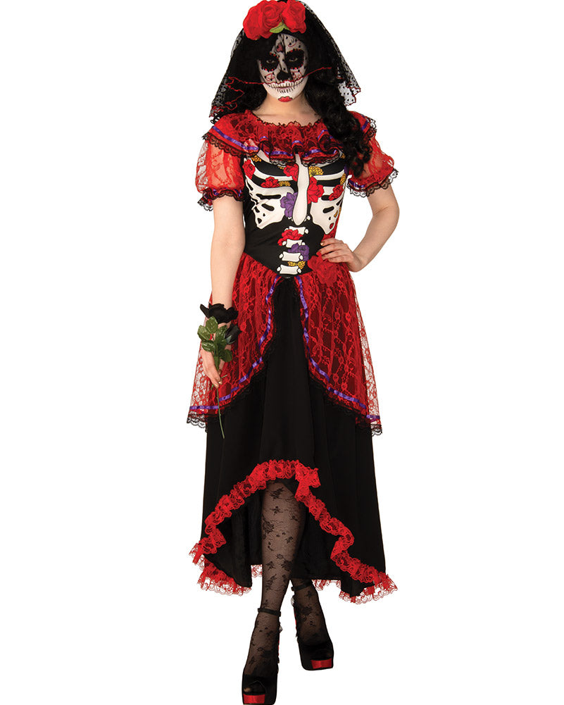 Veiled Day Of The Dead Womens Costume
