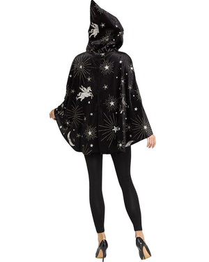 Velvet Sorceress Poncho Womens Costume