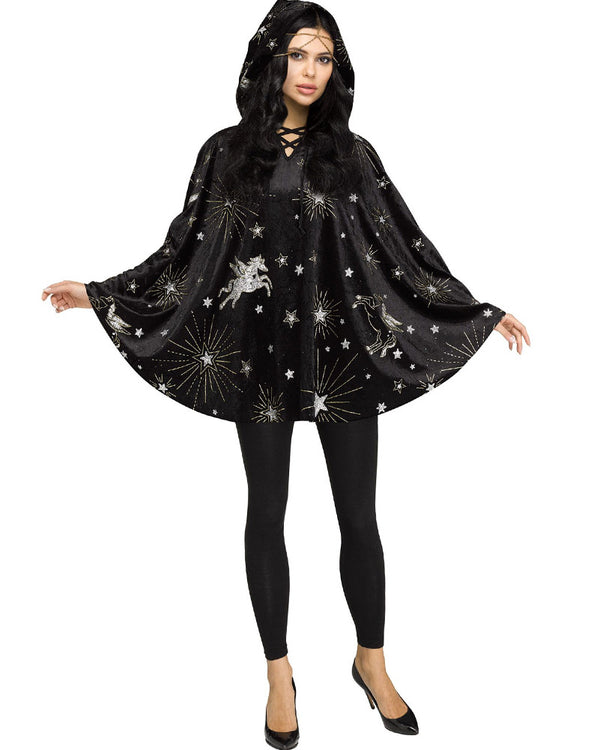 Velvet Sorceress Poncho Womens Costume
