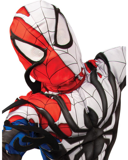Venomised Spiderman Boys Deluxe Costume