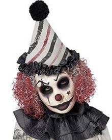 Vintage Creepy Clown Womens Halloween Costume