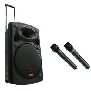 E-Lektron EL38-M 38cm Sound System with 2 Wireless Microphones