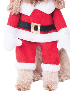 Walking Santa Deluxe Pet Christmas Costume