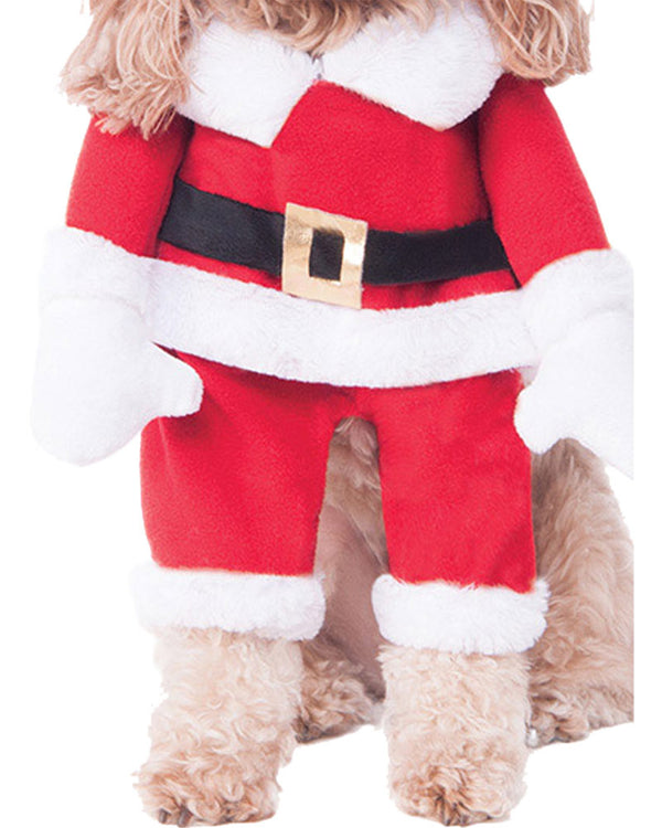 Walking Santa Deluxe Pet Christmas Costume