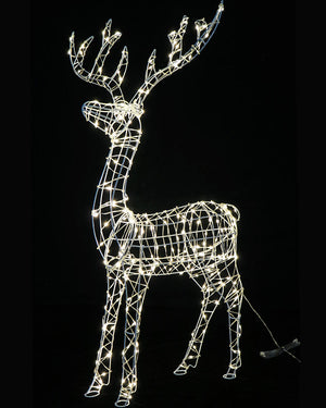 Warm White Standing Reindeer Flashing Christmas LED with Flex Cable 1.1m
