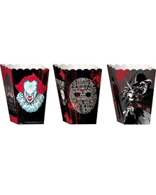 Warner Bros Horror Popcorn Treat Boxes Pack of 8 For Halloween