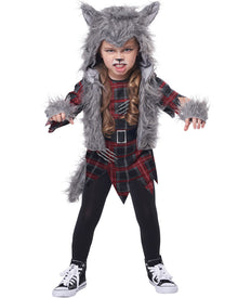 Wee Wolf Toddler Girls Halloween Costume