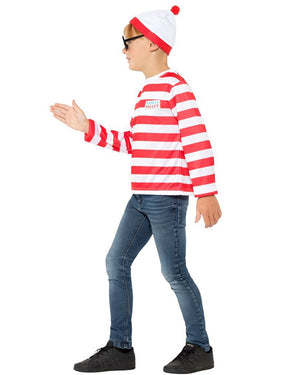 Wheres Wally Kids Top Glasses and Hat Kit