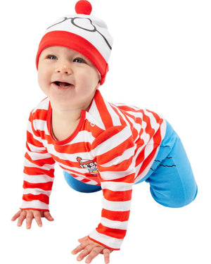 Wheres Wally Red and White Baby Costume
