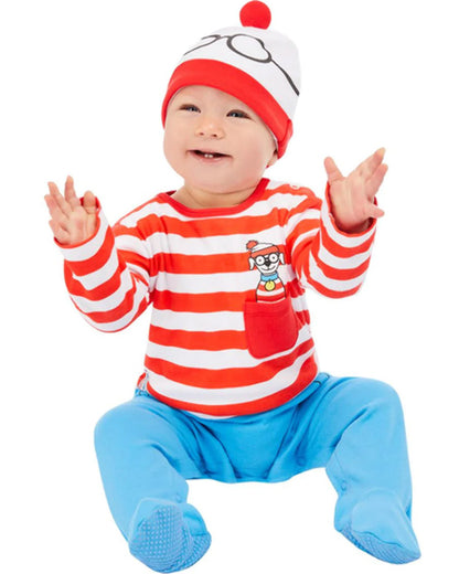 Wheres Wally Red and White Baby Book Week Costume