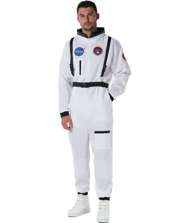 White Astronaut Suit Mens Costume