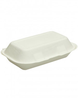 White Biodegradable Snack Box Pack of 50