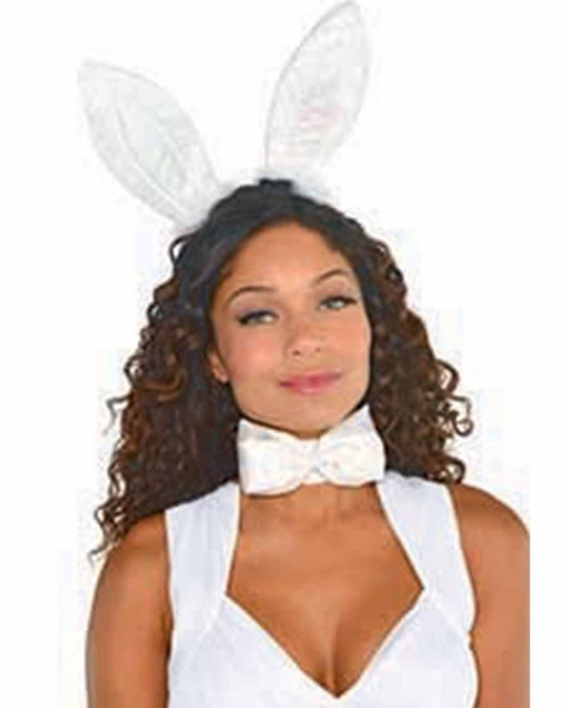White Bunny Ears Headband