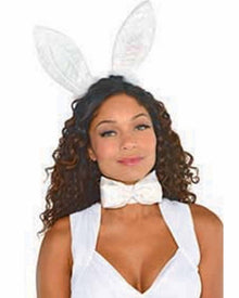 White Bunny Ears Headband