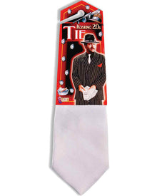 White Gangster Tie