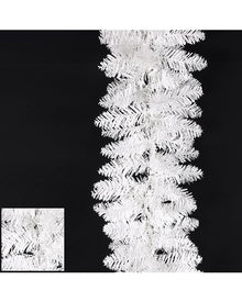 White Christmas Garland 160 Tips 1.8m