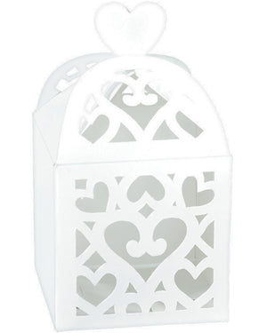 White Paper Lantern Favour Boxes Pack of 50