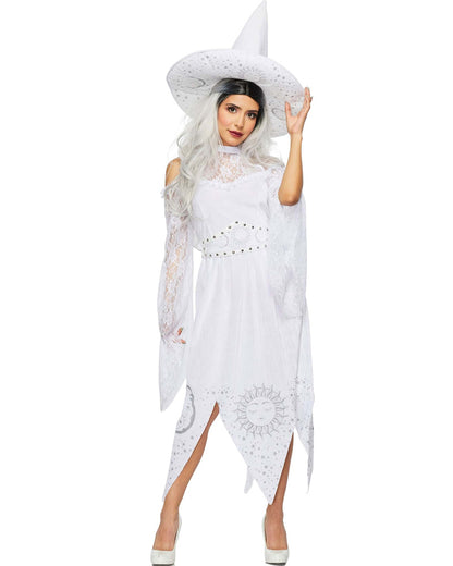 White Mystic Witch Womens Costume