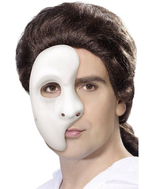 White Phantom Half Mask