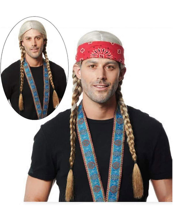 Willie Long Blonde Plaited Wig
