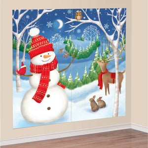 Christmas Winter Friends Scene Setters Add On Wall Decorations