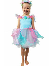 Wish Fairy Dress and Wand Girls Costume