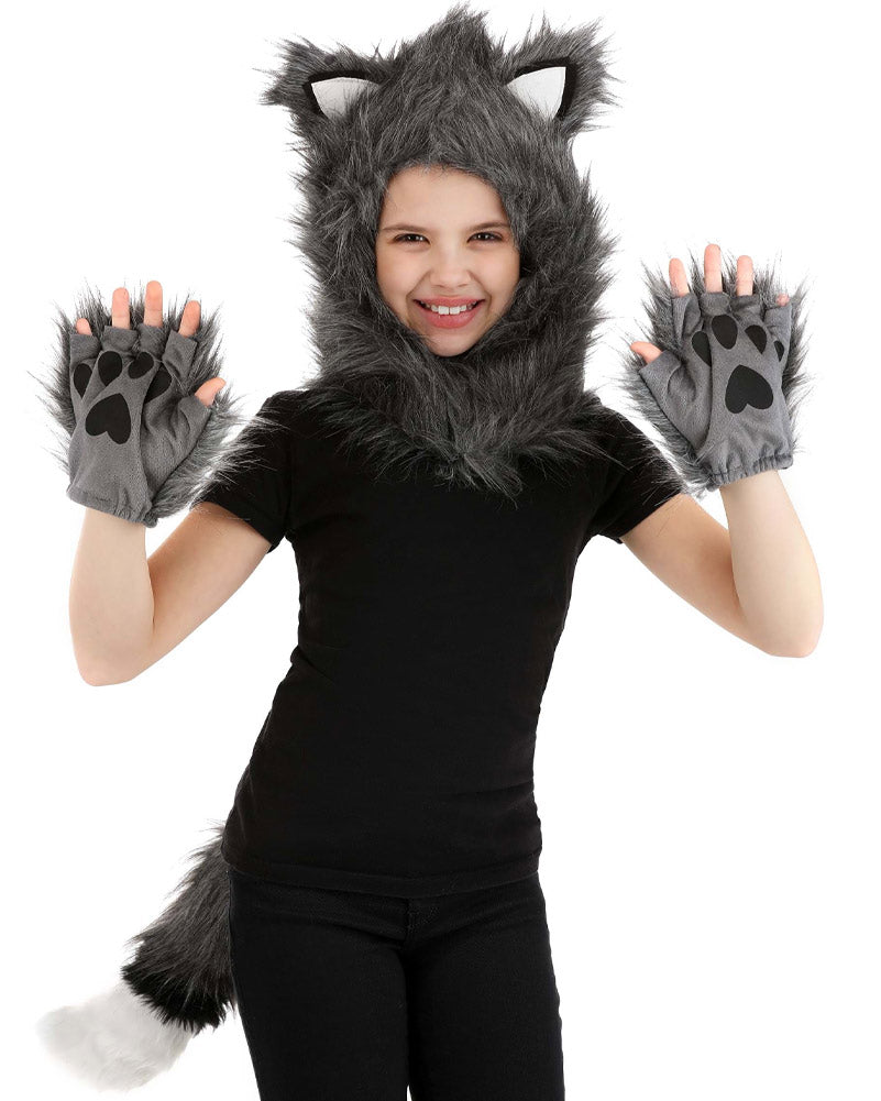 Wolf Hood Hands and Tail Set