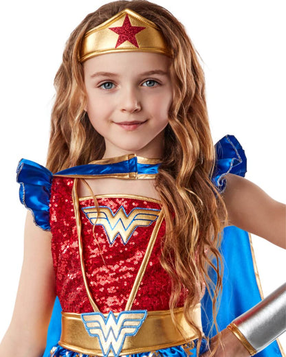 Wonder Woman Deluxe Girls Costume