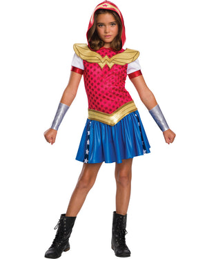 DC Superheroines Wonder Woman Hoodie Girls Costume