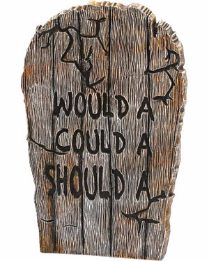 Woulda Coulda Shoulda Foam Tombstone 56cm