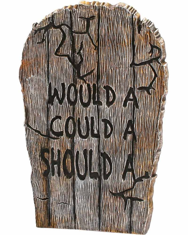 Woulda Coulda Shoulda Foam Tombstone 56cm
