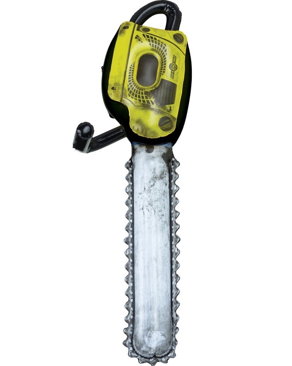 Yellow Inflatable Chainsaw Prop