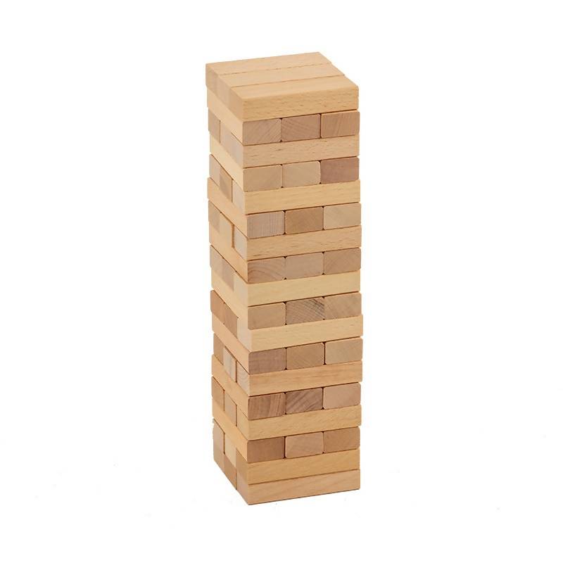 54 Piece Mini Jenjo Outdoor Wooden Block Game 27cm