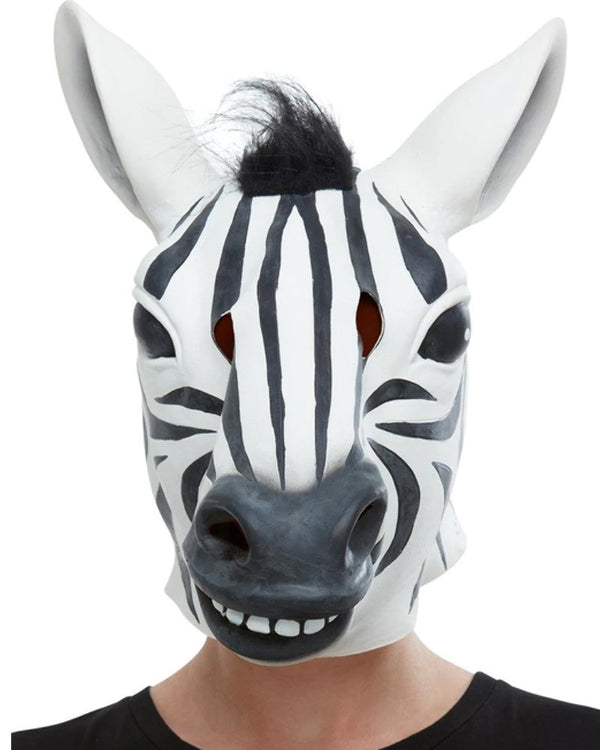 Zebra Latex Mask