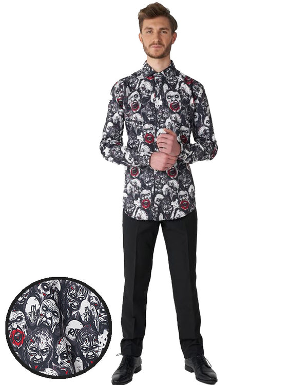 Zombie Characters Mens Shirt