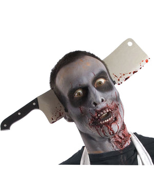 Zombie Cleaver Through Head Headband
