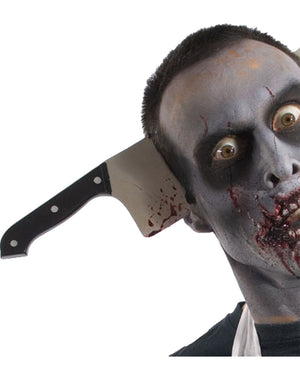 Zombie Cleaver Through Head Headband