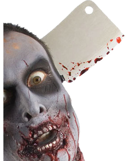 Zombie Cleaver Through Head Headband