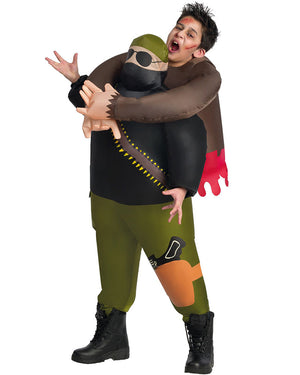 Zombie Hunter Inflatable Pick Me Up Kids Costume