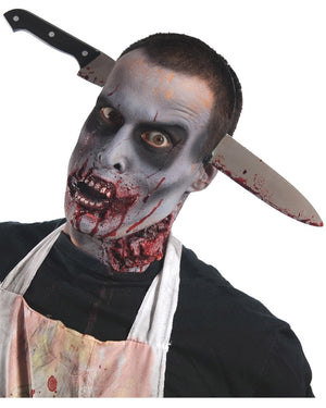 Zombie Kitchen Knife Through Head Headband