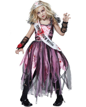 Zombie Prom Queen Girls Costume