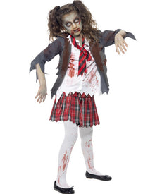Zombie School Uniform Girls Halloween Costume